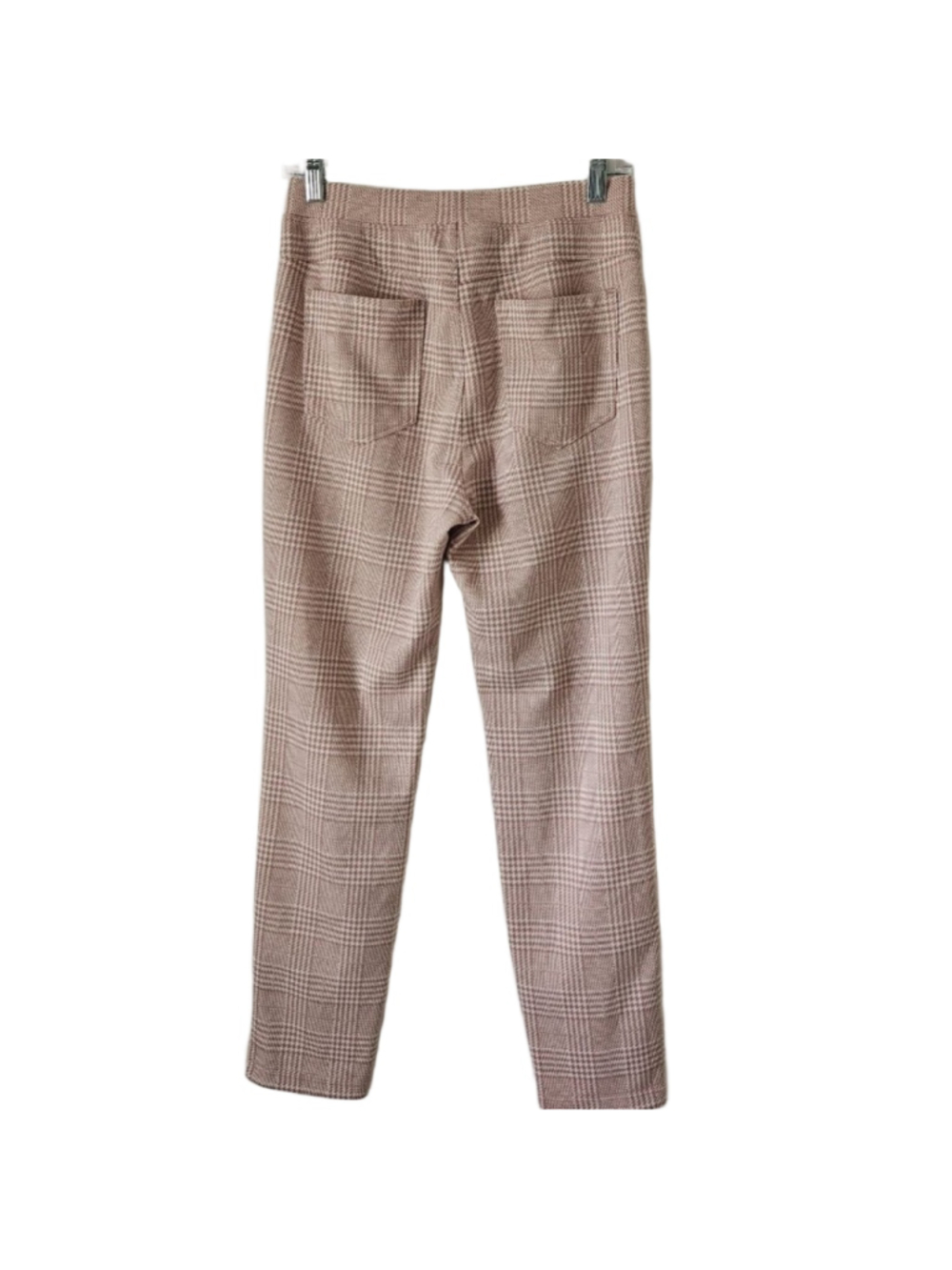 Halara Flex™️ High-waisted Pocket Houndstooth Plaid Skinny Work Pants M Pink - Picture 7 of 12
